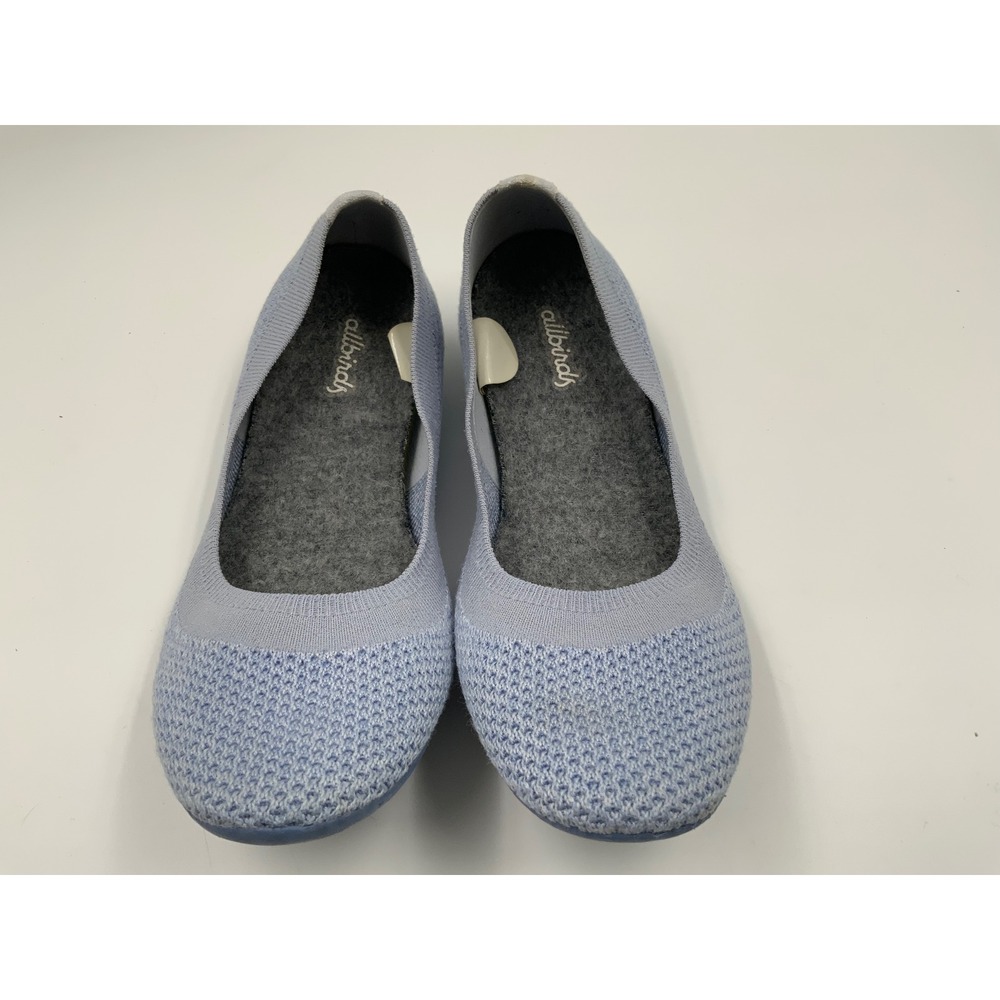 Allbirds Tree Breezers Light Blue Knit Ballet Flats Womens 6.5 TB W6.5